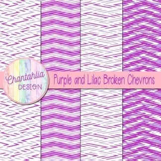 Free purple and lilac broken chevrons digital papers