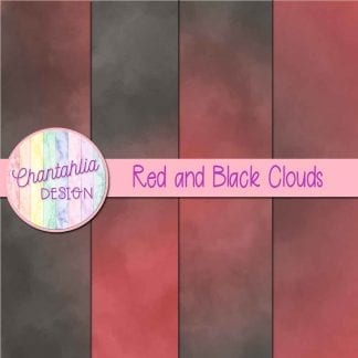 Free red and red clouds digital papers