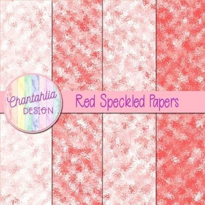 free red speckled digital papers