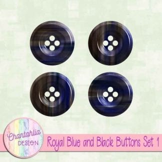 Free royal blue and black buttons