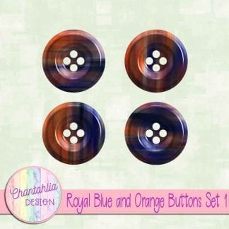 Free royal blue and orange buttons