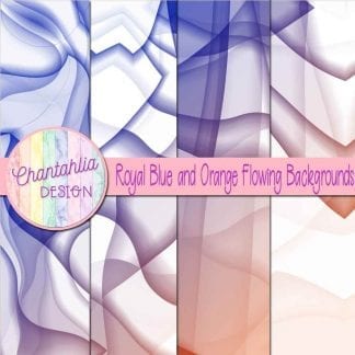 Free royal blue and orange flowing backgrounds