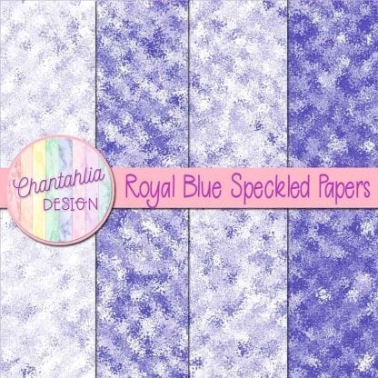 free royal blue speckled digital papers