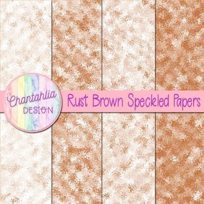 free rust brown speckled digital papers