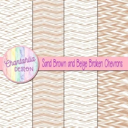 Free sand brown and beige broken chevrons digital papers