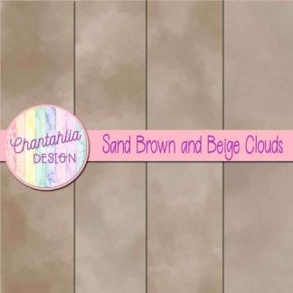 Free sand brown and beige clouds digital papers