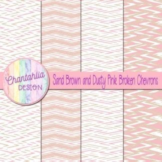 Free sand brown and dusty pink broken chevrons digital papers