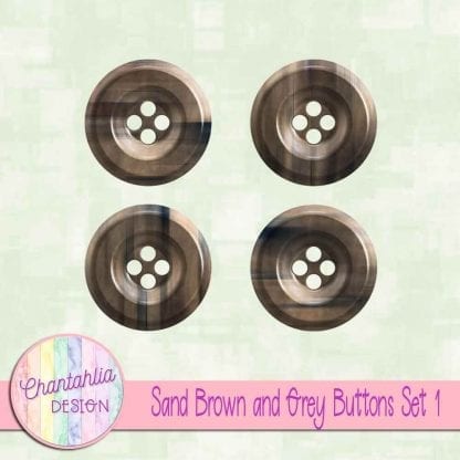 Free sand brown and grey buttons