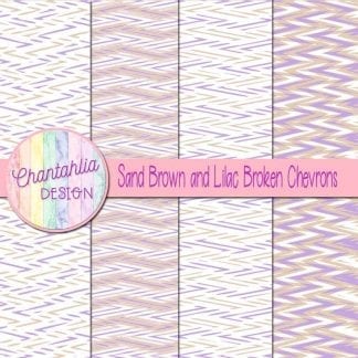 Free sand brown and lilac broken chevrons digital papers