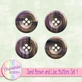Free sand brown and lilac buttons
