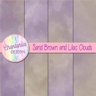 Free sand brown and lilac clouds digital papers