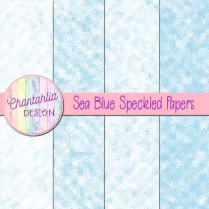 free sea blue speckled digital papers
