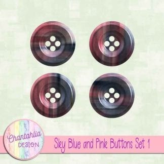 Free sky blue and pink buttons