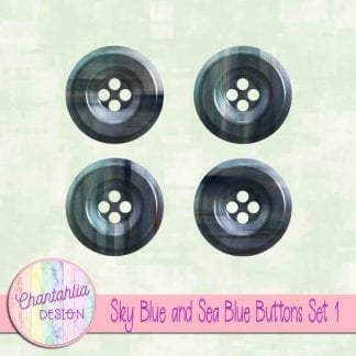Free sky blue and sea blue buttons