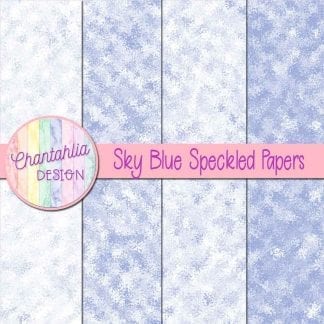free sky blue speckled digital papers