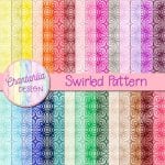 Free Digital Papers Featuring a Swirled Pattern Design