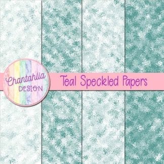 free teal speckled digital papers