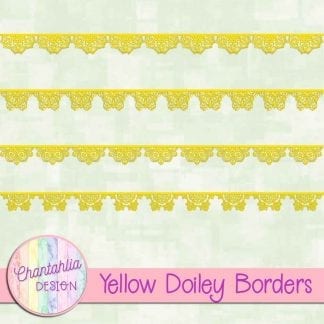 Free yellow doiley borders