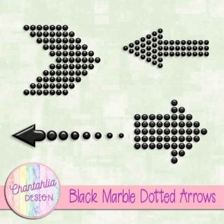 Free black marble dotted arrows design elements