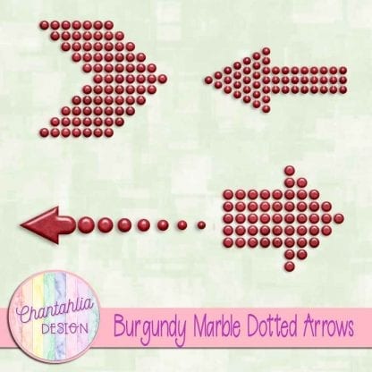 Free burgundy marble dotted arrows design elements