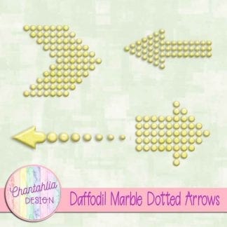 Free daffodil marble dotted arrows design elements
