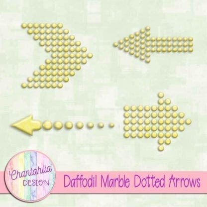 Free daffodil marble dotted arrows design elements