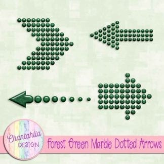 Free forest green marble dotted arrows design elements