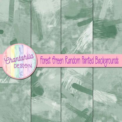 free forest green random painted digital papers backgrounds