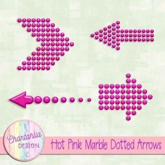 Free hot pink marble dotted arrows design elements