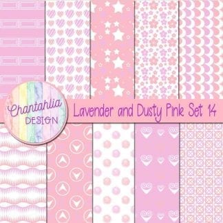 Free lavender and dusty pink patterned digital papers set 14
