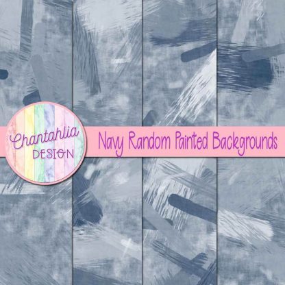 free navy random painted digital papers backgrounds