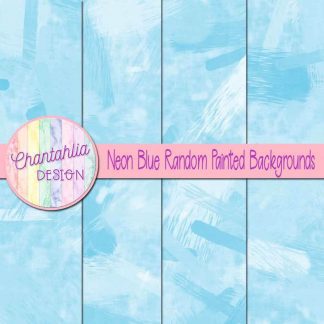 free neon blue random painted digital papers backgrounds