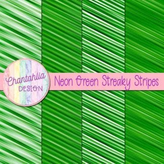 free neon green streaky stripes digital papers