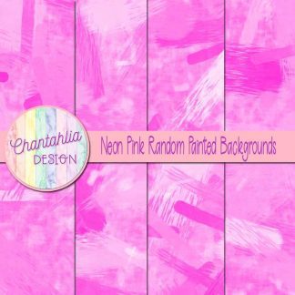 free neon pink random painted digital papers backgrounds