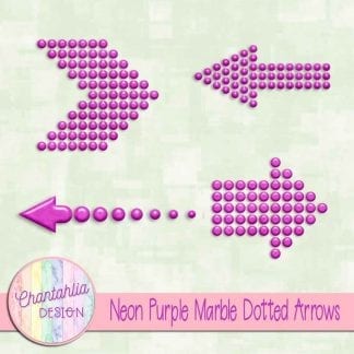Free neon purple marble dotted arrows design elements