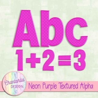 Free neon purple textured alpha
