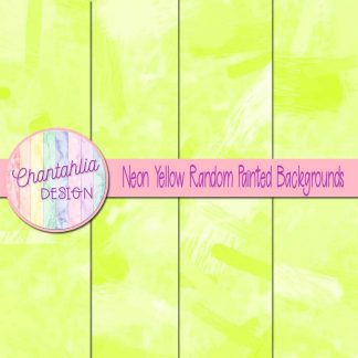 free neon yellow random painted digital papers backgrounds