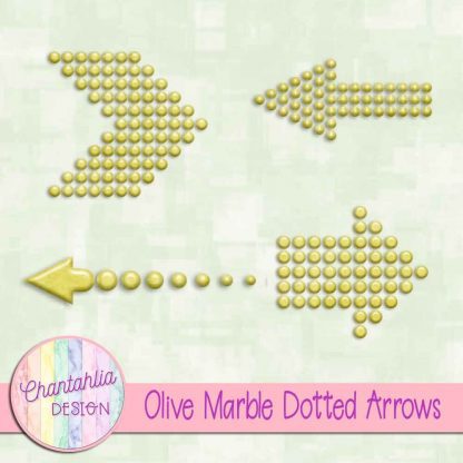 Free olive marble dotted arrows design elements