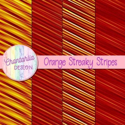 free orange streaky stripes digital papers