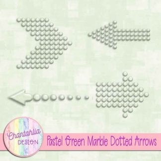 Free pastel green marble dotted arrows design elements