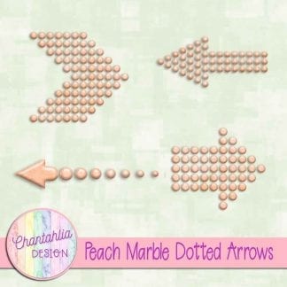 Free peach marble dotted arrows design elements