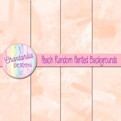 free peach random painted digital papers backgrounds