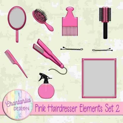 Free design elements in a Hairdresser theme.