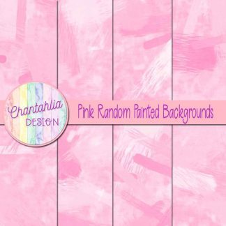 free pink random painted digital papers backgrounds