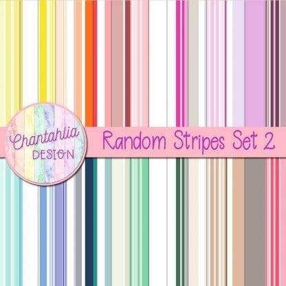 Free random stripes digital papers