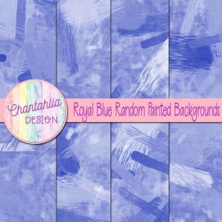 free royal blue random painted digital papers backgrounds