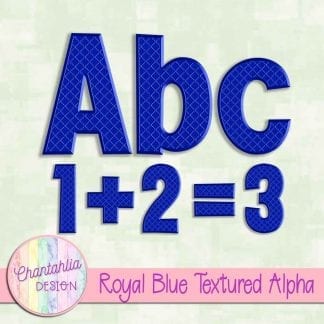 Free royal blue textured alpha