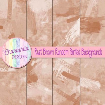 free rust brown random painted digital papers backgrounds