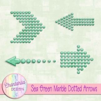 Free sea green marble dotted arrows design elements