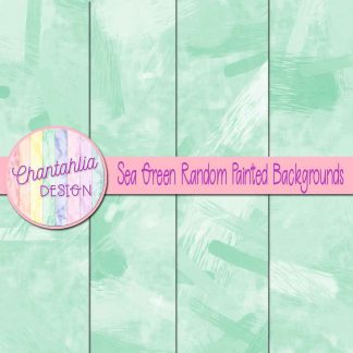 free sea green random painted digital papers backgrounds